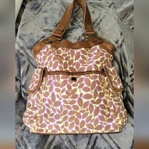 Lucky branded canvas and leather BOHO shoulder bag. Great loved condition